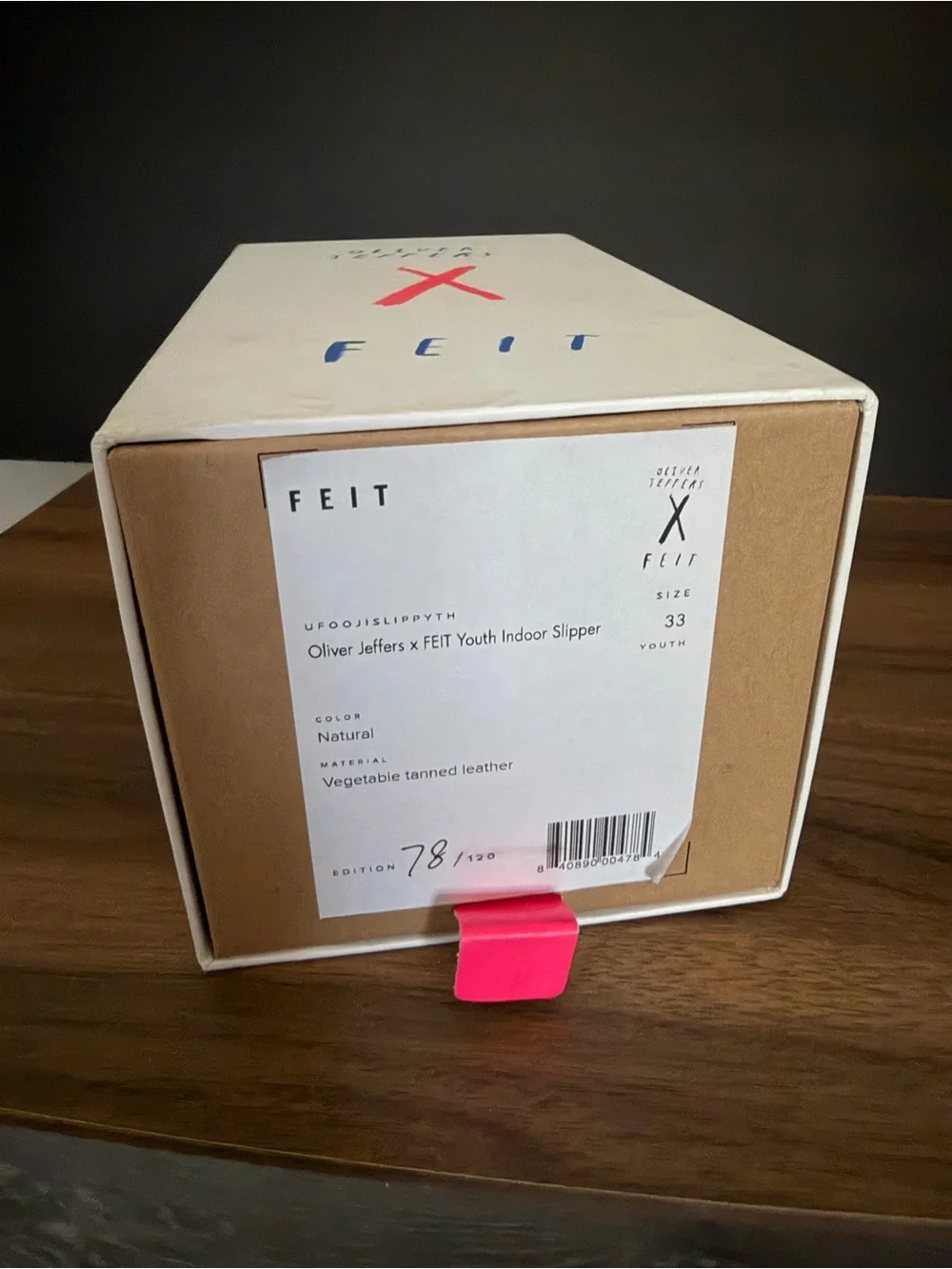 Oliver Jeffers x FEIT Slippers Kids Leather Size Eu 33